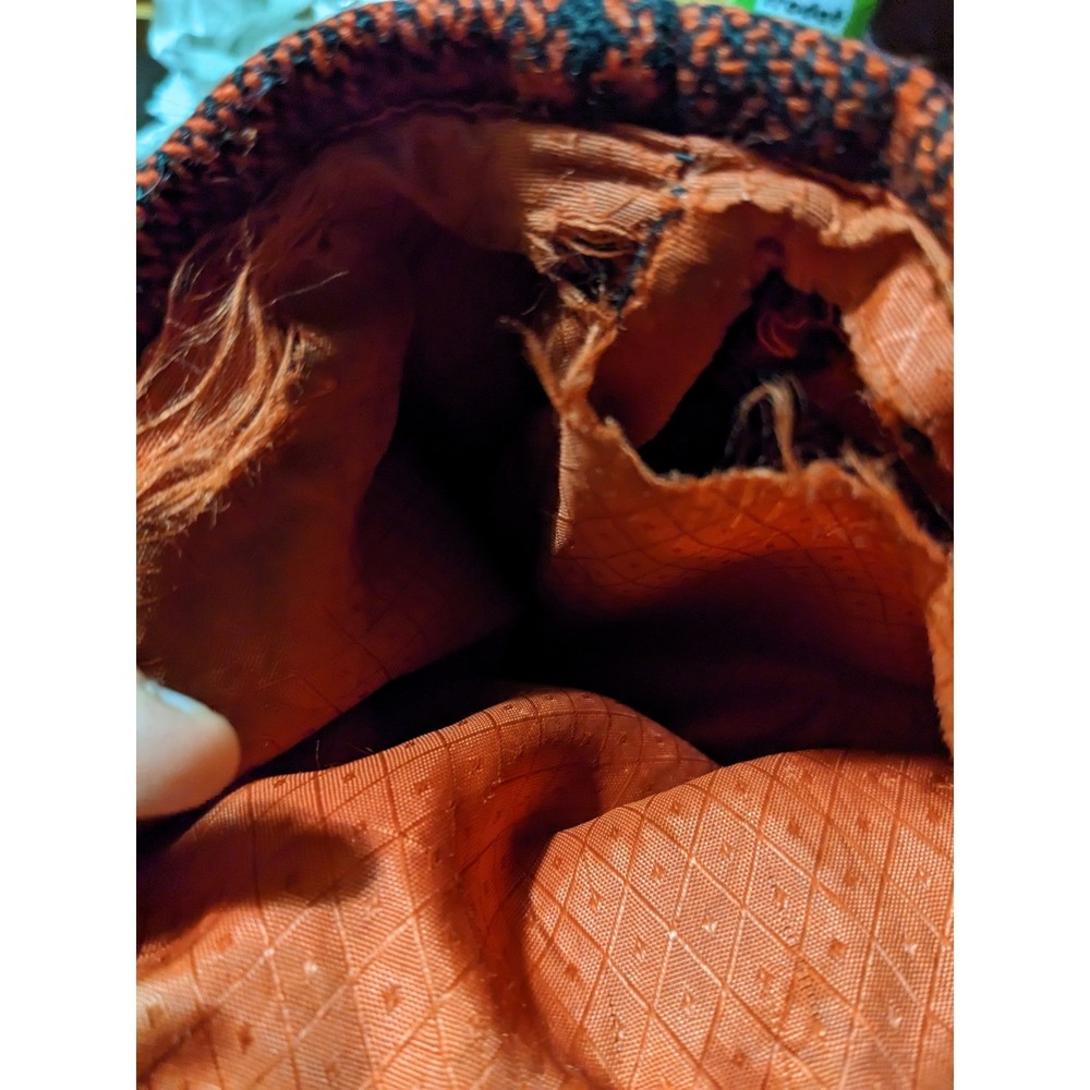 Skagway Wool Plaid Barn Chore Coat Vintage Button Front Jacket Red‎ Black - Picture 5 of 7